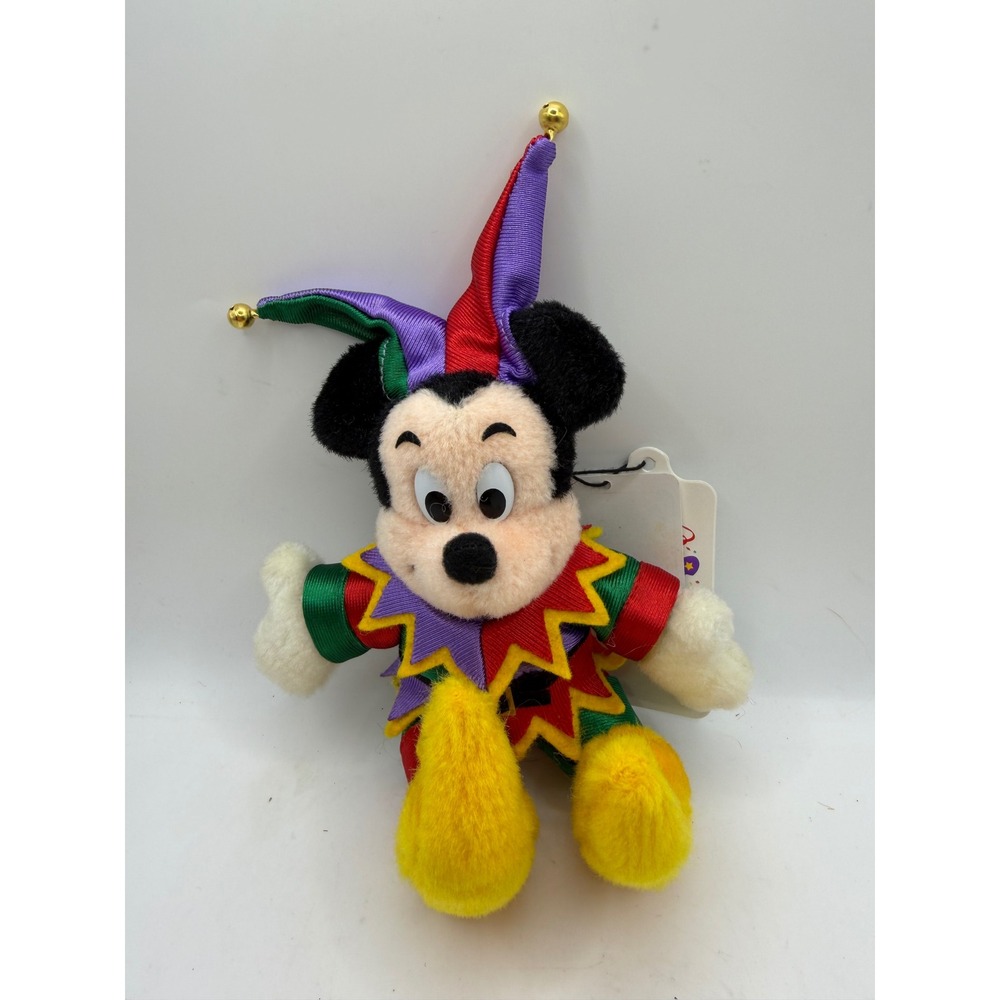 Disney Mickey Mouse Tokyo‎ Disneyland 15th Anniversary Jester Plush Pin Mascot
